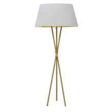 Dainolite GAB-601F-AGB-692 - 1LT Gabriela Floor lamp, JTone WHT/GLD, AGB