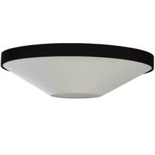 Dainolite PIA-343FH-MB-BW - 4LT Incandescent Flush Mount, MB With BK & WH Shade