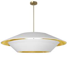 Dainolite PSO-364P-AGB-692 - 4LT Incandescent Pendant, AGB w/ WH Shades
