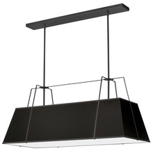 Dainolite TRA-444HC-BK - 4LT Horizontal Chandelier BK Shade w/790Diff