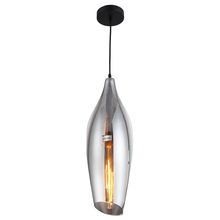 Dainolite ABB-91P-SM - 1LT Incandescent Pendant, Blk Finish w/Smoke Glass