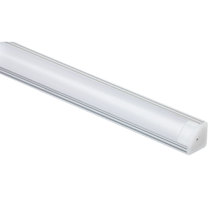 Dainolite LD-TRK-LPD1-3 - 3M (118&#34;) - 18 x 18 mm Aluminum Extrusion with Frosted Lens