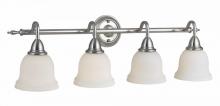 World Imports WI838402 - Montpellier 4-Light Satin Nickel Wall Light