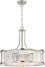 Nuvo 60/5761 - Krys- 4 Light Crystal Accent Pendant - Polished Nickel Finish