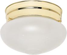 Nuvo 60/6030 - 1 Light - 6&#34; - Flush Mount - Small Frosted Grape Mushroom; Color retail packaging