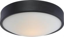 Nuvo 62/776 - Perk - 13&#39;&#39; LED Flush with White Glass - Aged Bronze Finish