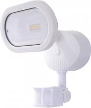Nuvo 65/206 - LED Security Light; Single Head; Motion Sensor Included; White Finish; 3000K