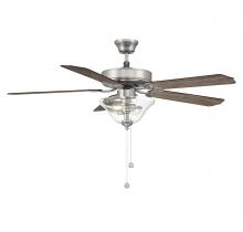 Savoy House Meridian M2019BNRV - 52&#34; 2-Light Ceiling Fan in Brushed Nickel