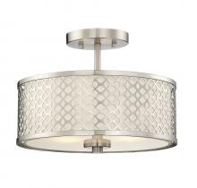 Savoy House Meridian M60016BN - 2-Light Ceiling Light in Brushed Nickel