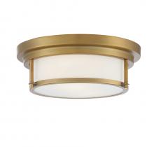 Savoy House Meridian M60062NB - 2-Light Ceiling Light in Natural Brass