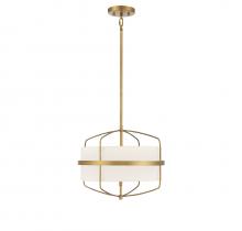 Savoy House Meridian M70101NB - 3-Light Pendant in Natural Brass