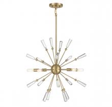Savoy House Meridian M7028NB - 5-Light Pendant in Natural Brass
