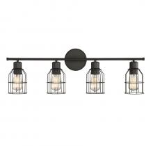 Savoy House Meridian M80005ORB - 4-Light Bathroom Vanity Light in Oil Rubbed Bronze