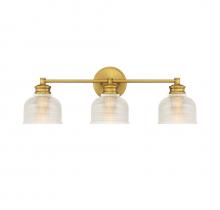 Savoy House Meridian M80035NB - 3-Light Bathroom Vanity Light in Natural Brass