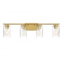 Savoy House Meridian M80039NB - 4-Light Bathroom Vanity Light in Natural Brass
