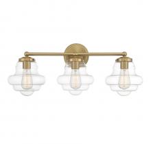 Savoy House Meridian M80073NB - 3-Light Bathroom Vanity Light in Natural Brass