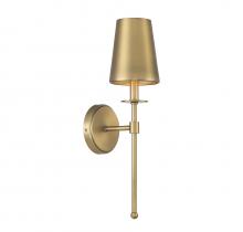 Savoy House Meridian M90084NB - 1-Light Wall Sconce in Natural Brass