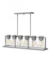 Hinkley 63306BN-CL - Medium Six Light Linear