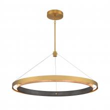 ELK Home 70318/LED - Fagan 33.5&#39;&#39; Wide Integrated LED Pendant - Brushed Brass with Forged Iron