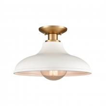 ELK Home 89264/1 - Grenville 13&#39;&#39; Wide 1-Light Semi Flush Mount - Brushed Gold