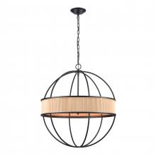 ELK Home H0018-10358 - Ural 24&#39;&#39; Wide 6-Light Pendant - Matte Black