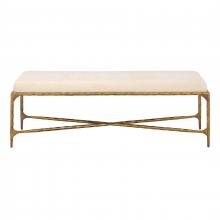 ELK Home H0805-10870 - Seville Long Bench - Brass with Bone Velvet