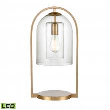 ELK Home S0019-9579-LED - Bell Jar 20&#39;&#39; High 1-Light Desk Lamp - Aged Brass - Includes LED Bulb