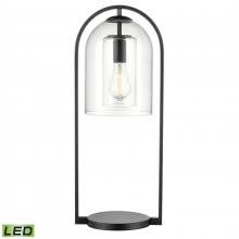 ELK Home S0019-9580-LED - Bell Jar 28&#39;&#39; High 1-Light Desk Lamp - Matte Black - Includes LED Bulb