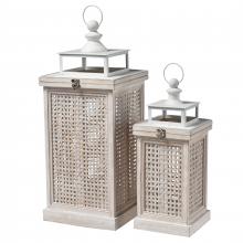 ELK Home S0037-11303/S2 - Paley Lantern - Set of 2 Weathered White
