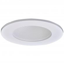 Cooper Lighting Solutions TL411WB - 4&#34; WHITE BAFFLE REFLECTOR W/LENS, WHITE