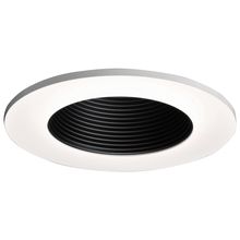 Cooper Lighting Solutions TL411BB - 4&#34; BLACK BAFFLE REFLECTOR W/LENS, WHITE