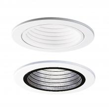 Cooper Lighting Solutions 4001WB-ELL - 4&#34;WHITE PLASTIC STEPBAFFLE,WHITERING ELL