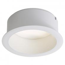 Signify Luminaires L6RBW - 6 Inch Round Baffle Cone White Flange Trim for LyteCaster LED Series Downlights