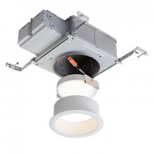 Signify Luminaires L6RDD - 6 Inch Round Clear Diffuse White Flange Trim for LyteCaster LED Series Downlights