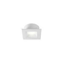 Signify Luminaires L6SDW - 6 Inch Square Smooth Cone White Flange Trim for LyteCaster LED Series Downlights