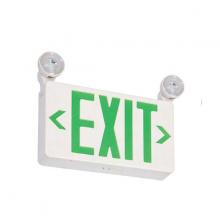 Signify Luminaires VLLCG - Green Combo LED Exit Sign Double Lamp 1W Not Remote Capable Value+ Series